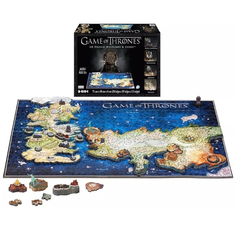 Game of Thrones (GOT) HBO 3D Puzzle Westeros & Essos 891-pieces
